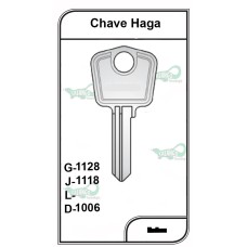 Chave Yale Haga G 1128 - PACOTE COM 10 UNIDADES 