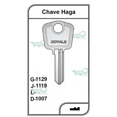 Chave Yale Haga G 1129 -PACOTE COM 10 UNIDADES 
