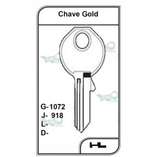 Chave Yale Gold G 1072 - PACOTE COM 10 UNIDADES 