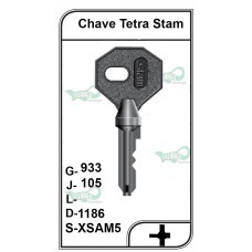 Chave Tetra Stam G 933 41023 - 1186 -  PACOTE COM 5 UNIDADES