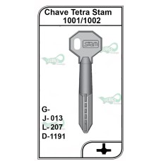 Chave Tetra Stam N.1 41002 - 1191 - PACOTE COM 5 UNIDADES