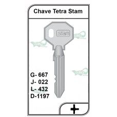 CHAVE TETRA STAM G 667 41011 - 1197T 