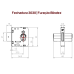 FECHADURA 3F PORTA DE VIDRO BATER OVAL - 3030CR