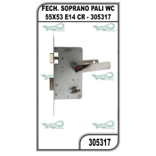 Fechadura Soprano Pali Banheiro 55x53 E14 Cromado - 305317