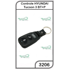 Controle Hyundai Tucson  2 Botões Oco - 3206 