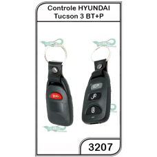 Controle Hyundai Tucson  3 Botões + Pânico Oco - 3207