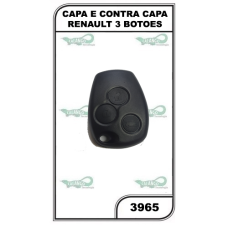 CAPA E CONTRA CAPA RENAULT 3 BOTOES - 3965