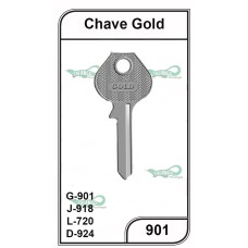 Chave Yale Gold G 901 - PACOTE COM 10 UNIDADES 