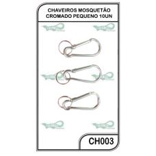 CHAVEIROS MOSQUETÃO 10UN- YW-03- PQ - CH003