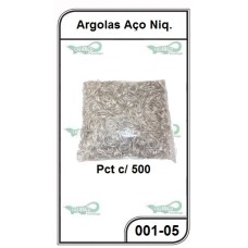 ARGOLAS AÇO NIQ.(PC 500 UN.) - 050004