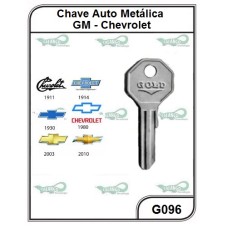 Chave Auto Metálica GM Chevrolet G 096 - G096 -PACOTE COM 5 UNIDADES