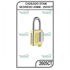 CADEADO STAM SEGREDO 40MM - 2605CT