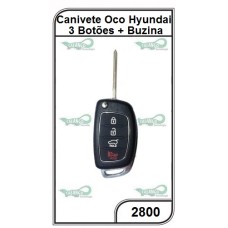 Canivete Oco Hyundai 3 Botoes + Buzina - 2800