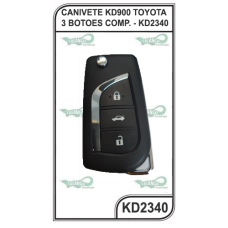 CANIVETE KD900 TOYOTA 3 BOTOES COMP. - KD2340