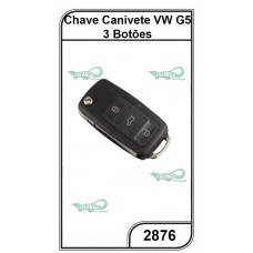 Canivete Completo VW G5 3 Botões - 2876