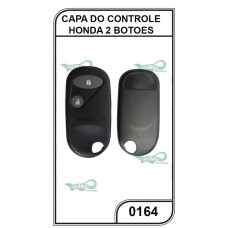 Capa do Controle Honda Accord, Civic e CRV (Antigo) Oca 2 Botões - 0164