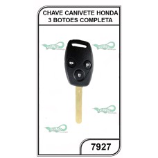 Chave Gaveta Honda 03 Botões Completa - 7927