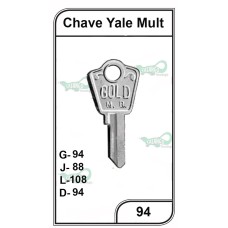 Chave Yale Mult Peq. G 94  - PACOTE COM 10 UNIDADES  