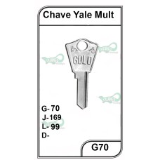 Chave Yale Mult G 70  - PACOTE COM 10 UNIDADES  