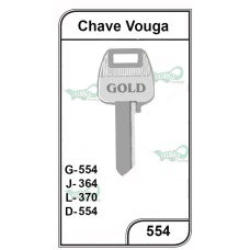 Chave Yale Vouga Gold 554 - PACOTE COM 10 UNIDADES  