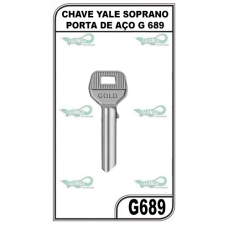 CHAVE YALE SOPRANO PORTA DE AÇO G 689 -  PACOTE COM 5 UNIDADES