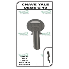 Chave Yale Ueme G 10 - PACOTE COM 10 UNIDADES  