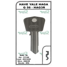 CHAVE YALE HAGA G 56 - HAG3R - PACOTE COM 10 UNIDADES 