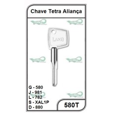 Chave Tetra Aliança Curta G 580 - 580T - PACOTE COM 5 UNIDADES