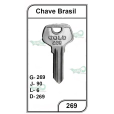 Chave Yale Brasil G 269 -PACOTE COM 10 UNIDADES 