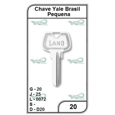 Chave Yale Brasil G 20 -PACOTE COM 10 UNIDADES 