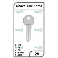 CHAVE YALE FAMA G29 