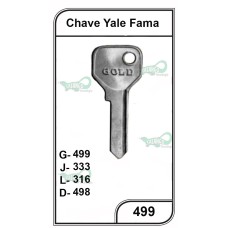 Chave Yale Fama G 499 - PACOTE COM 10 UNIDADES 