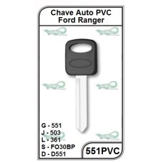 Chave Auto PVC Ford Ranger sem friso - 551PVC - PACOTE COM 5 UNIDADES