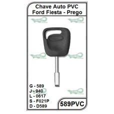 CHAVE AUTO PVC FORD FIESTA G589- 589PVC (1PÇ)