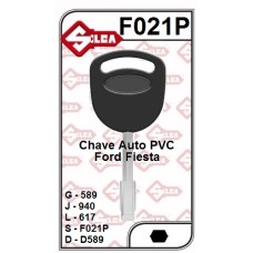 Chave Auto PVC Ford Fiesta - 589PVC - F021P