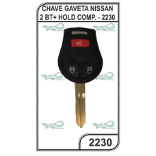 CHAVE GAVETA NISSAN 2 BT+ HOLD COMP. - 2230