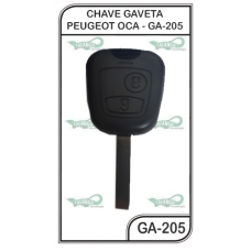 CHAVE GAVETA PEUGEOT   OCA - GA-205
