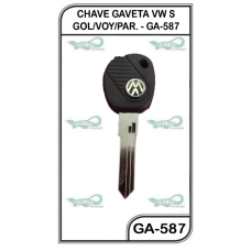 CHAVE GAVETA VW S GOL/VOY/PAR. - GA-587