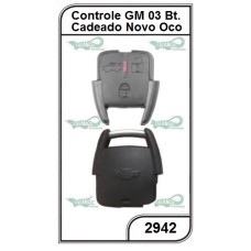 Controle GM 03 Botões Cadeado Modelo Novo Oco - 2942