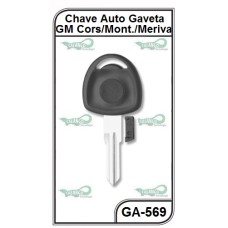 CHAVE GAVETA GM COR/MON/MERIVA - GA569