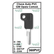 Chave Auto PVC GM Opala G 368 - 368PVC - PACOTE COM 5 UNIDADES