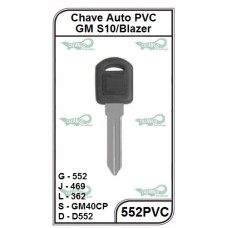 CHAVE AUTO PVC GM S10/BLAZER - 552PVC (5U)