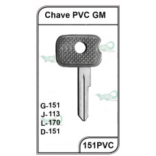 Chave Auto PVC GM Chevette G 151 - 151PVC - PACOTE COM 5 UNIDADES