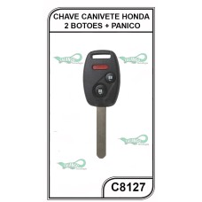 Chave Gaveta Honda 02 Botões + Panico Completa - C8127
