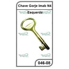 Chave Gorje Imab Nº 04 Esquerda - 046-08 -  PACOTE COM 5 UNIDADES