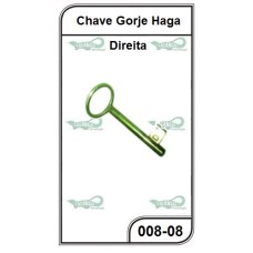 Chave Gorje Haga Direita - 008-08 - PACOTE COM 5 UNIDADES