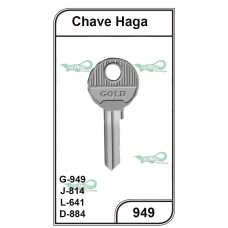 Chave Yale Haga G 949  - PACOTE COM 10 UNIDADES 