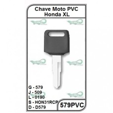 CHAVE MOTO PVC HONDA XL - 579PVC (5U)