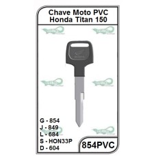 CHAVE MOTO PVC HONDA TITAN 150 - 854PVC (5U)