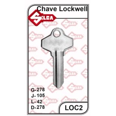 Chave Yale Lockwell G 278 - LOC2 - PACOTE COM 10 UNIDADES  